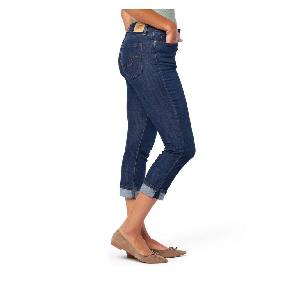 Levi Strauss Signature Women's Mid Rise Capri Jeans Sizes 12 (31)